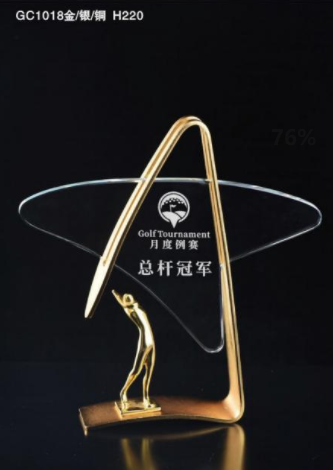 GOLF金属奖杯 款式精美 欢迎定制