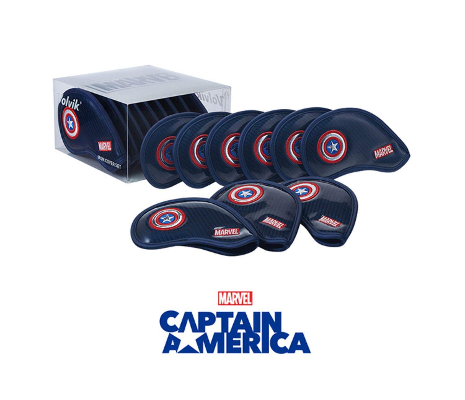 Volvik高尔夫球杆头套漫威款铁杆套美国长帽头套golf用品