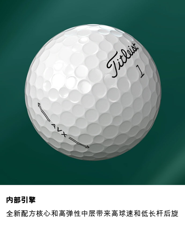 Titleist泰特利斯高尔夫球家族2022新成员TruFeel、AVX、Velocity