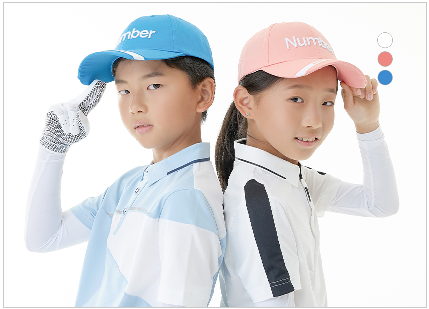 【新品】Number 高尔夫儿童球帽 防晒遮阳 可调节大小 NMH-203