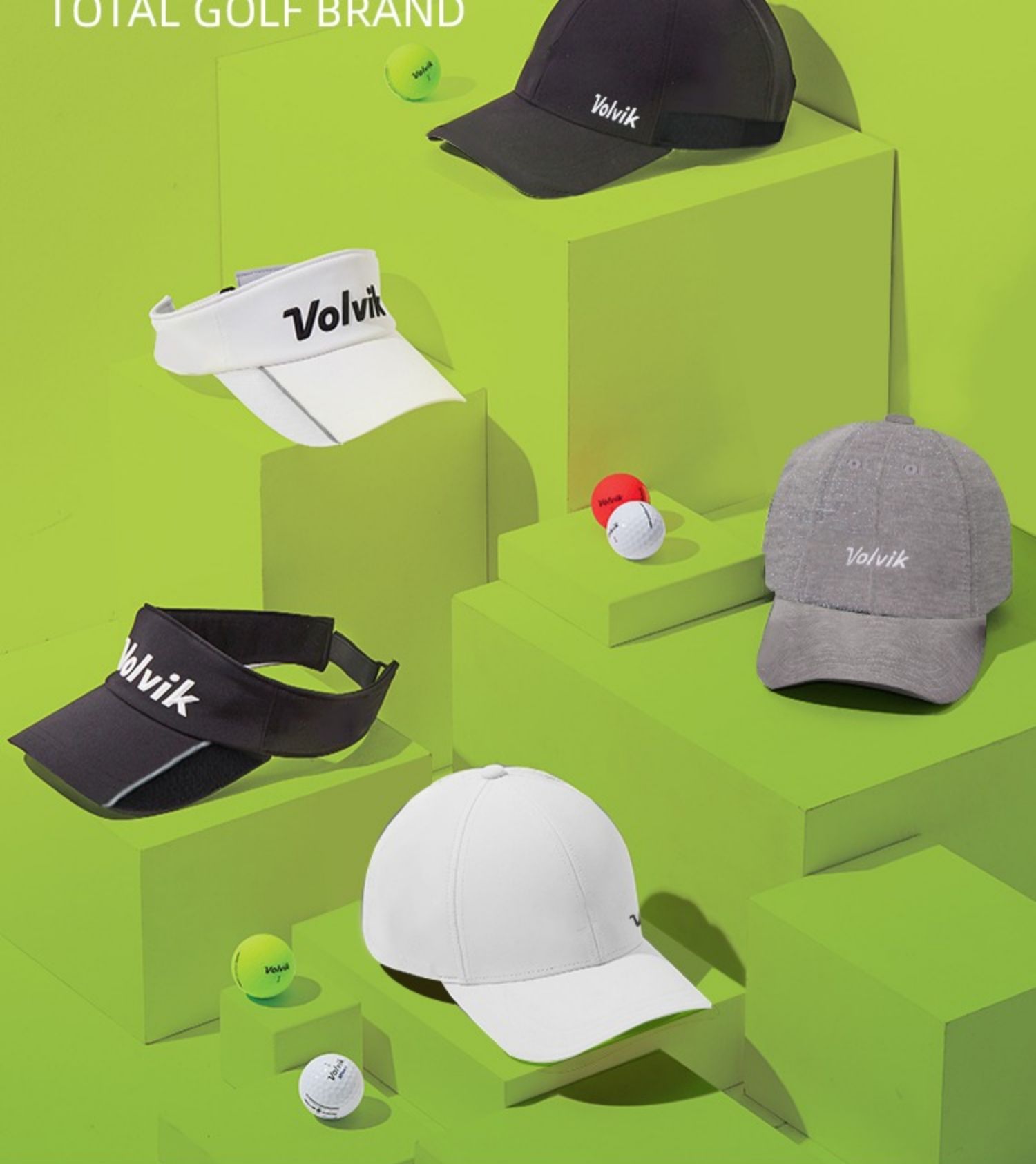 Volvik高尔夫球帽运动男女通用透气防晒遮阳帽鸭舌golf用品