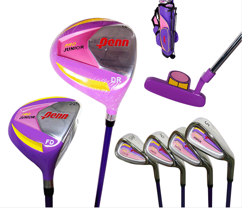 Penn球杆儿童高尔夫套杆7支杆含球包 Penn11至13岁女孩 比赛球 正品特惠