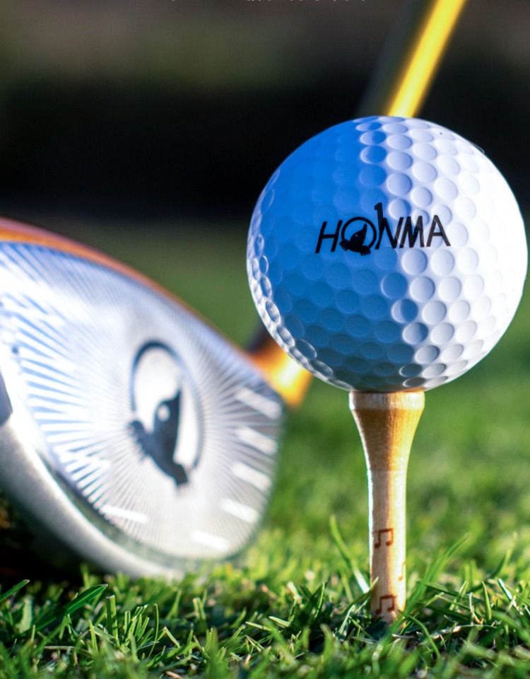 HONMA D1 2022全新升级高尔夫球 双层球 远距低倒旋 新品两层球
