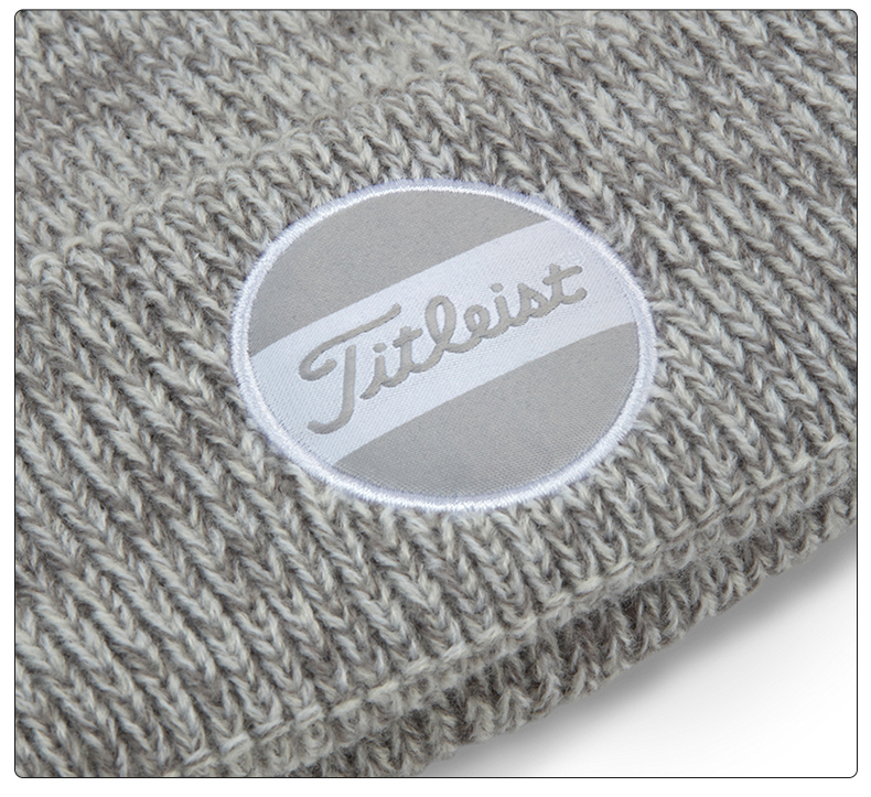 Titleist泰特利斯高尔夫球帽针织帽秋冬编织式保暖绒套头毛线帽
