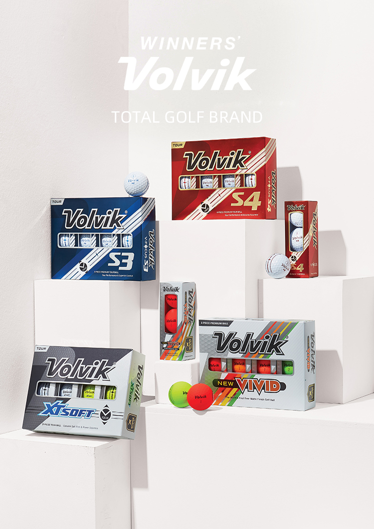 Volvik高尔夫彩球POWERSOFT光面两层12粒新手golf礼物用品