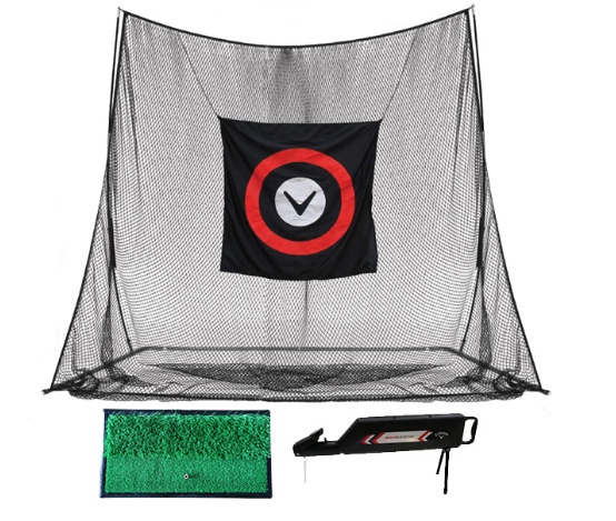 callaway卡拉威高尔夫打击网自动出球器双层打击垫