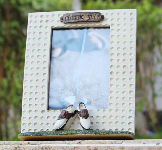 高尔夫球包创意生日纪念工艺礼品小礼物装饰奖品摆件摆台相片框架