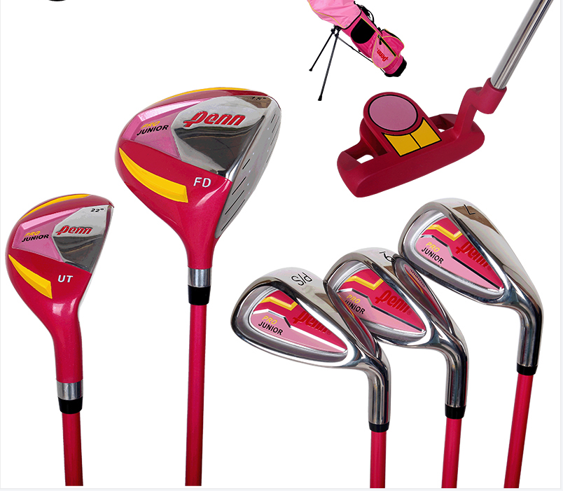 Penn球杆儿童高尔夫套杆6支杆含球包Penn8至10岁女孩下场比赛球杆正品特惠