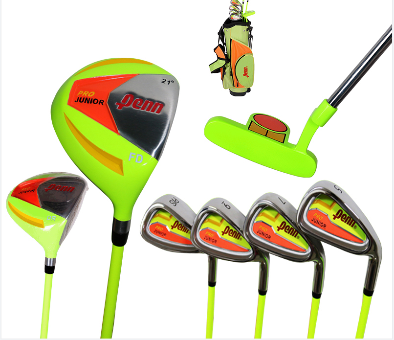 (Penn球杆]儿童高尔夫套杆7支杆含球包 Penn11至13岁男孩 比赛球杆 正品特惠
