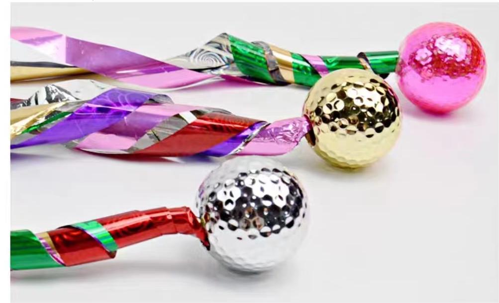 高尔夫彩带球 适用于开幕式用球各种活动赛事