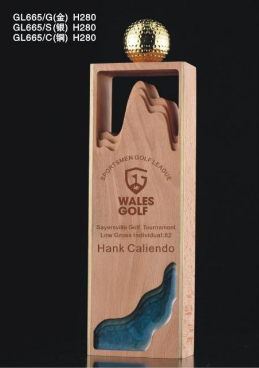 GOLF金属奖杯 款式精美 欢迎定制