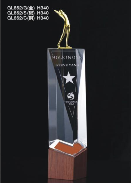 GOLF金属奖杯 款式精美 欢迎定制